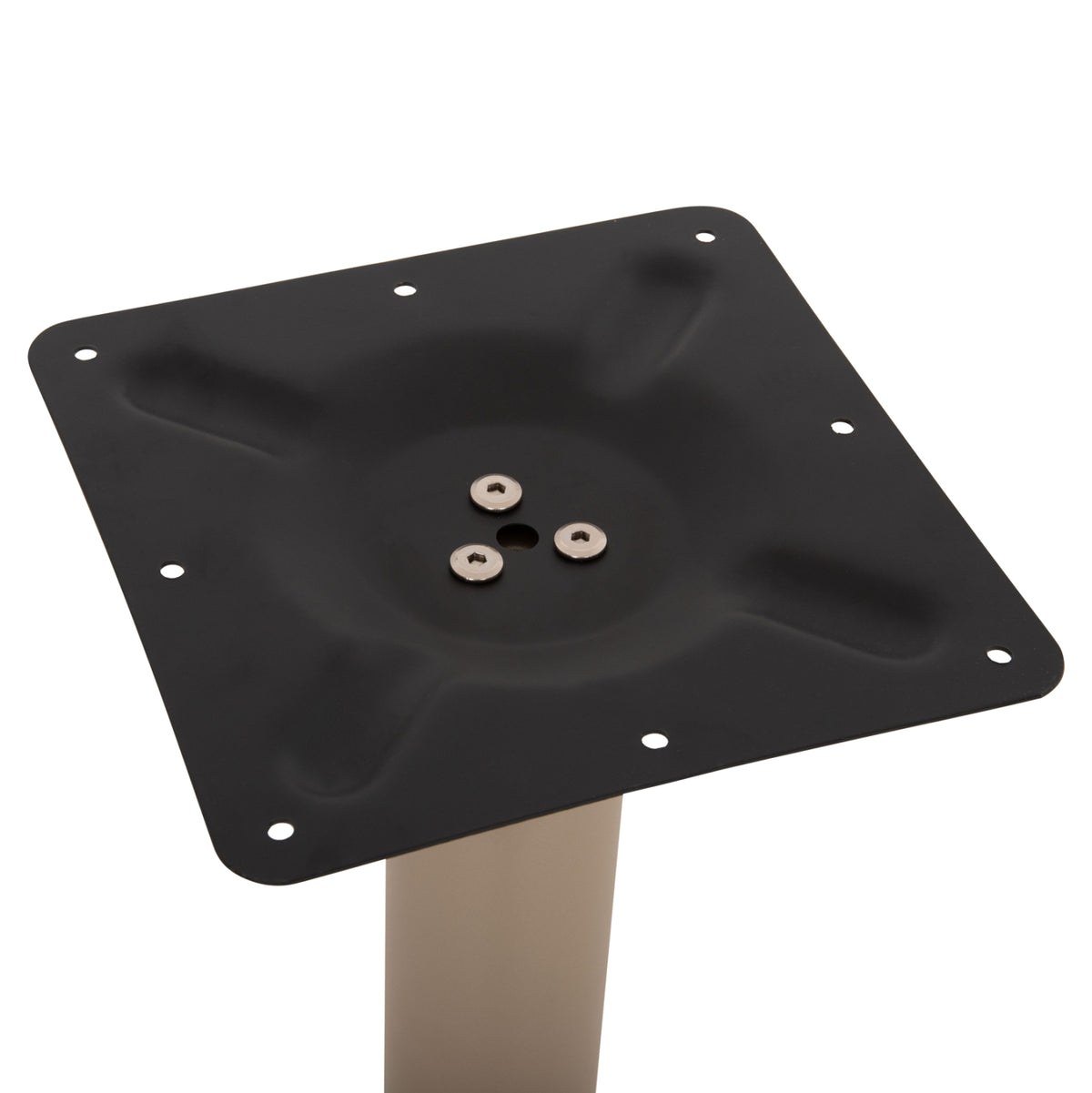 Table Base Metal ΗΜ421.25 Cappuccino 40x40x72Ηcm