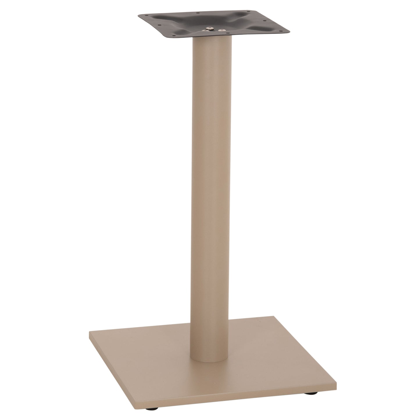 Table Base Metal ΗΜ421.25 Cappuccino 40x40x72Ηcm