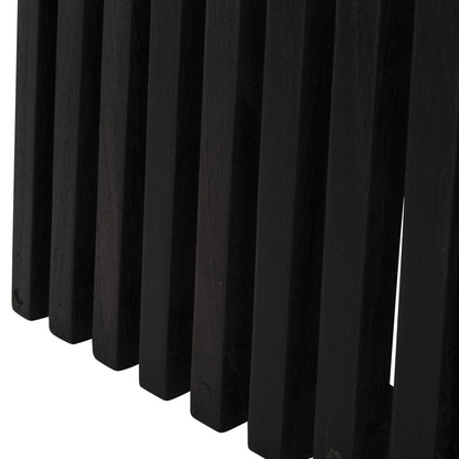 Indoor Bar Table Legs-base Med.height Square Frantz Hm9858.12 Mindi Wood In Black 40x40x90hcm.
