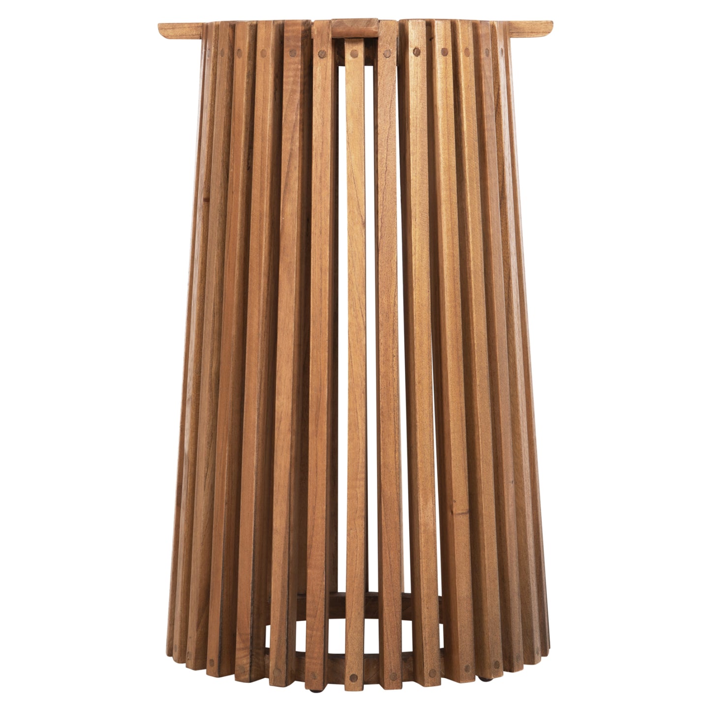 Indoor Table Legs-base Round Frantz Hm9459.11 Mindi Wood In Natural Φ45x73hcm.