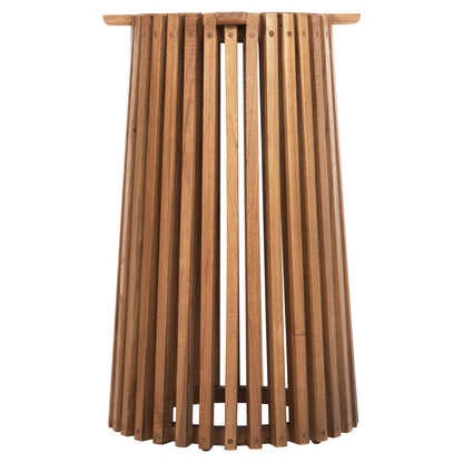 Indoor Table Legs-base Round Frantz Hm9459.11 Mindi Wood In Natural Φ45x73hcm.