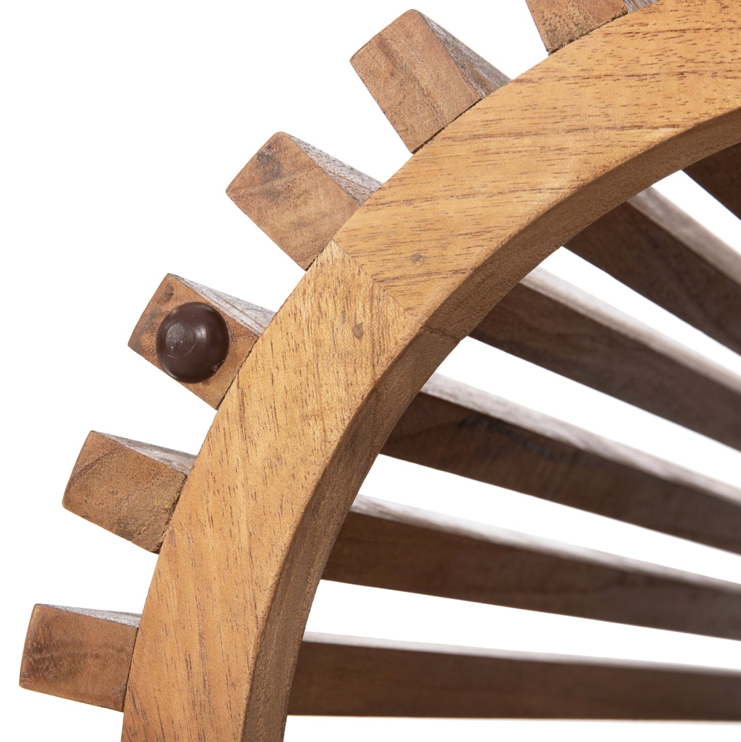 Indoor Table Legs-base Round Frantz Hm9459.11 Mindi Wood In Natural Φ45x73hcm.