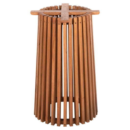 Indoor Table Legs-base Round Frantz Hm9459.11 Mindi Wood In Natural Φ45x73hcm.