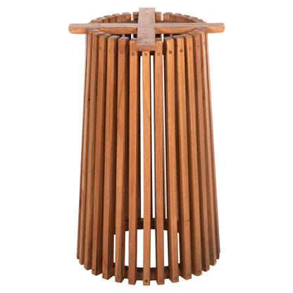 Indoor Table Legs-base Round Frantz Hm9459.11 Mindi Wood In Natural Φ45x73hcm.