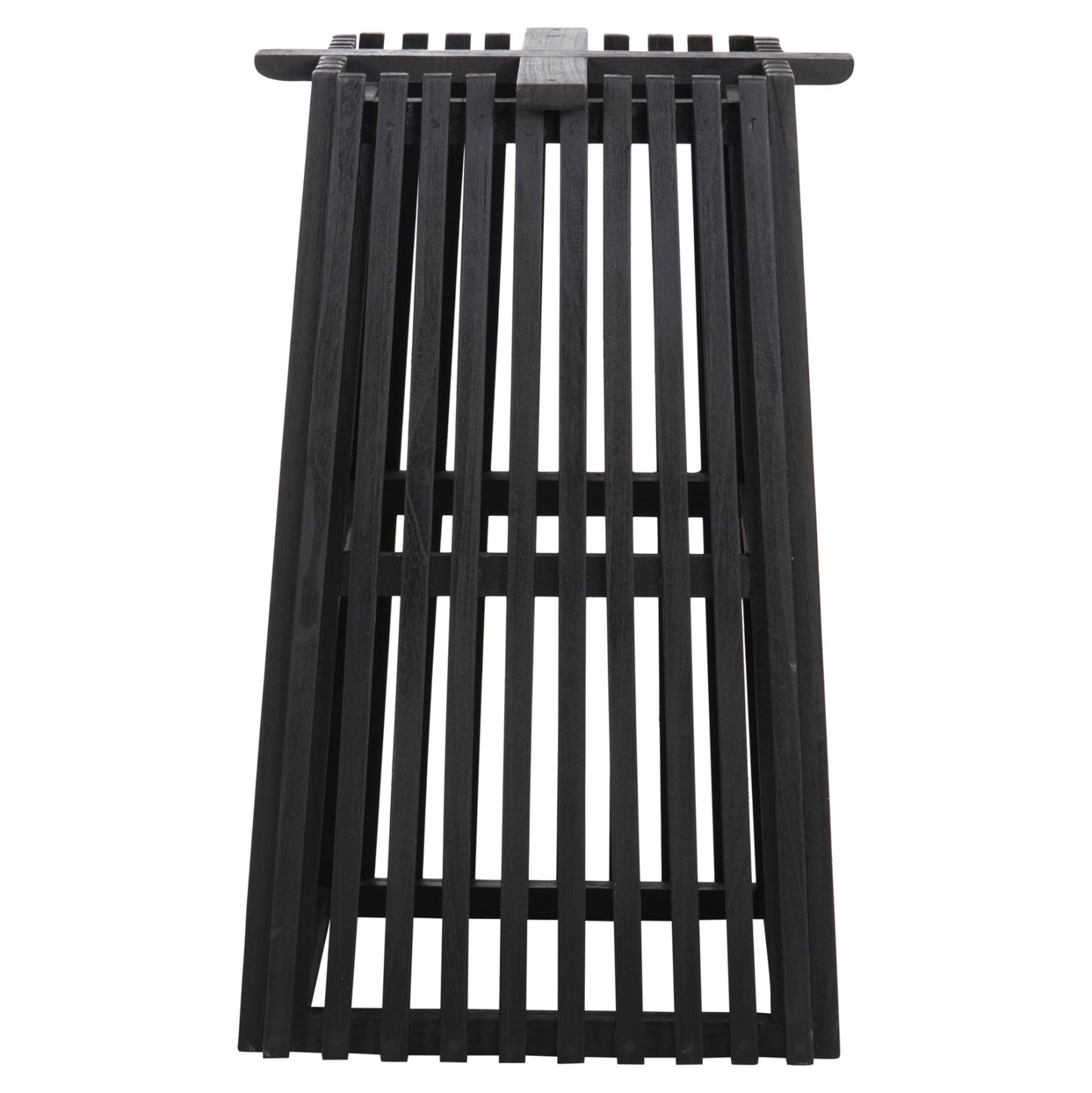 Indoor Table Legs-base Square Frantz Hm9460.12 Mindi Wood In Black 45x45x73hcm.