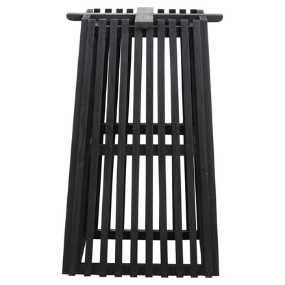 Indoor Table Legs-base Square Frantz Hm9460.12 Mindi Wood In Black 45x45x73hcm.