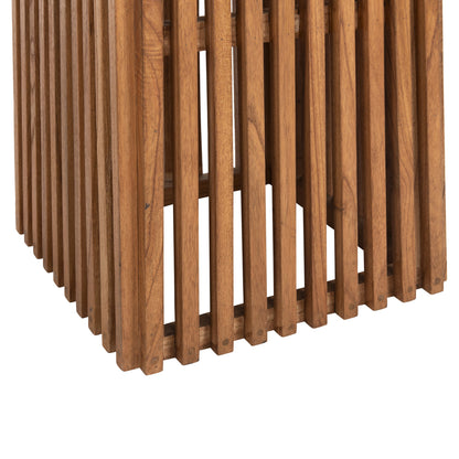 Indoor Table Legs-base Square Frantz Hm9460.11 Mindi Wood In Natural 45x45x73hcm.