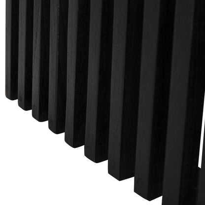 Indoor Table Legs-base Square Frantz Hm9460.12 Mindi Wood In Black 45x45x73hcm.