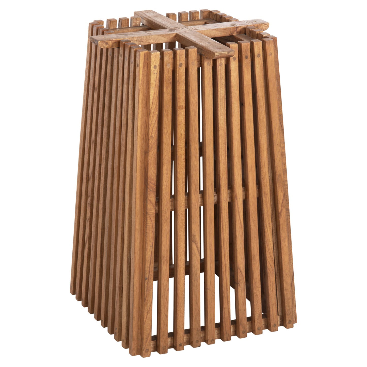 Indoor Table Legs-base Square Frantz Hm9460.11 Mindi Wood In Natural 45x45x73hcm.