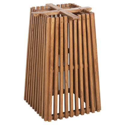 Indoor Table Legs-base Square Frantz Hm9460.11 Mindi Wood In Natural 45x45x73hcm.