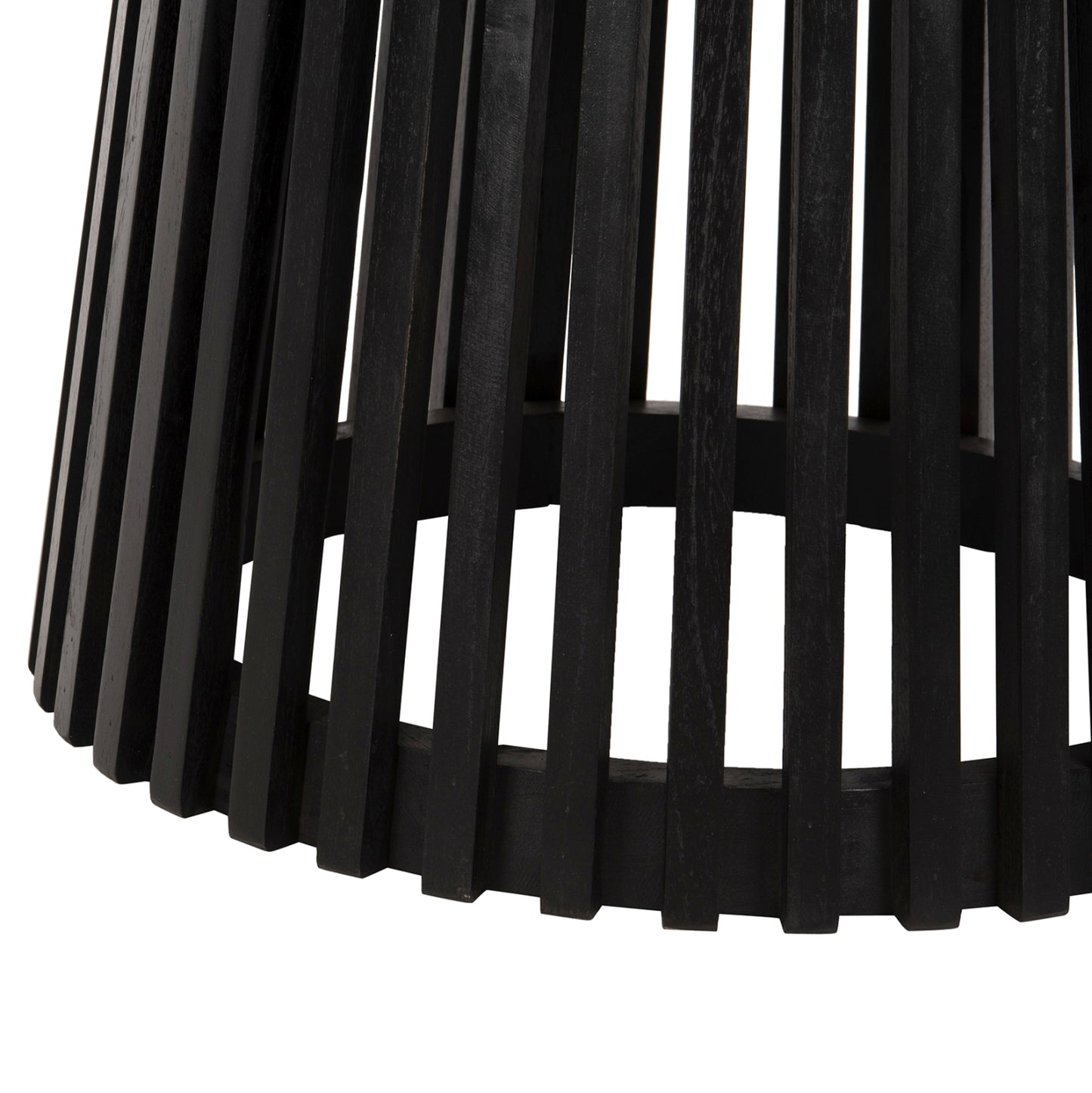Indoor Table Legs Hm9459.02 Mindi Wood In Black Φ60x75.5hcm.