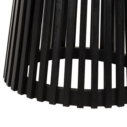 Indoor Table Legs Hm9459.02 Mindi Wood In Black Φ60x75.5hcm.