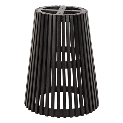 Indoor Table Legs Hm9459.02 Mindi Wood In Black Φ60x75.5hcm.