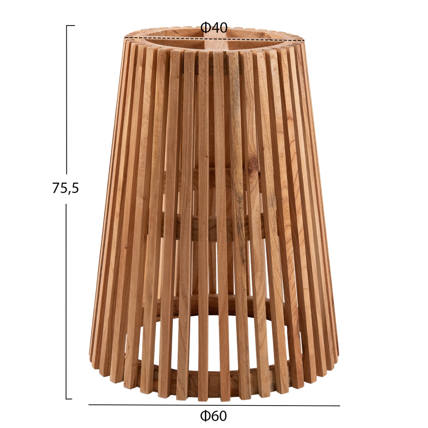 Table Legs Mindi Wood Φ60x75.5hcm.hm9459.01