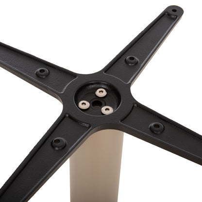 Table Base Hm438.25 Metal In Cappuccino Matte-height Adjusters 46x46x72hcm.