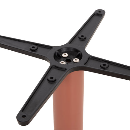 Table Base Hm438.27 Metal In Terracotta-height Adjusters 46x46x72hcm.