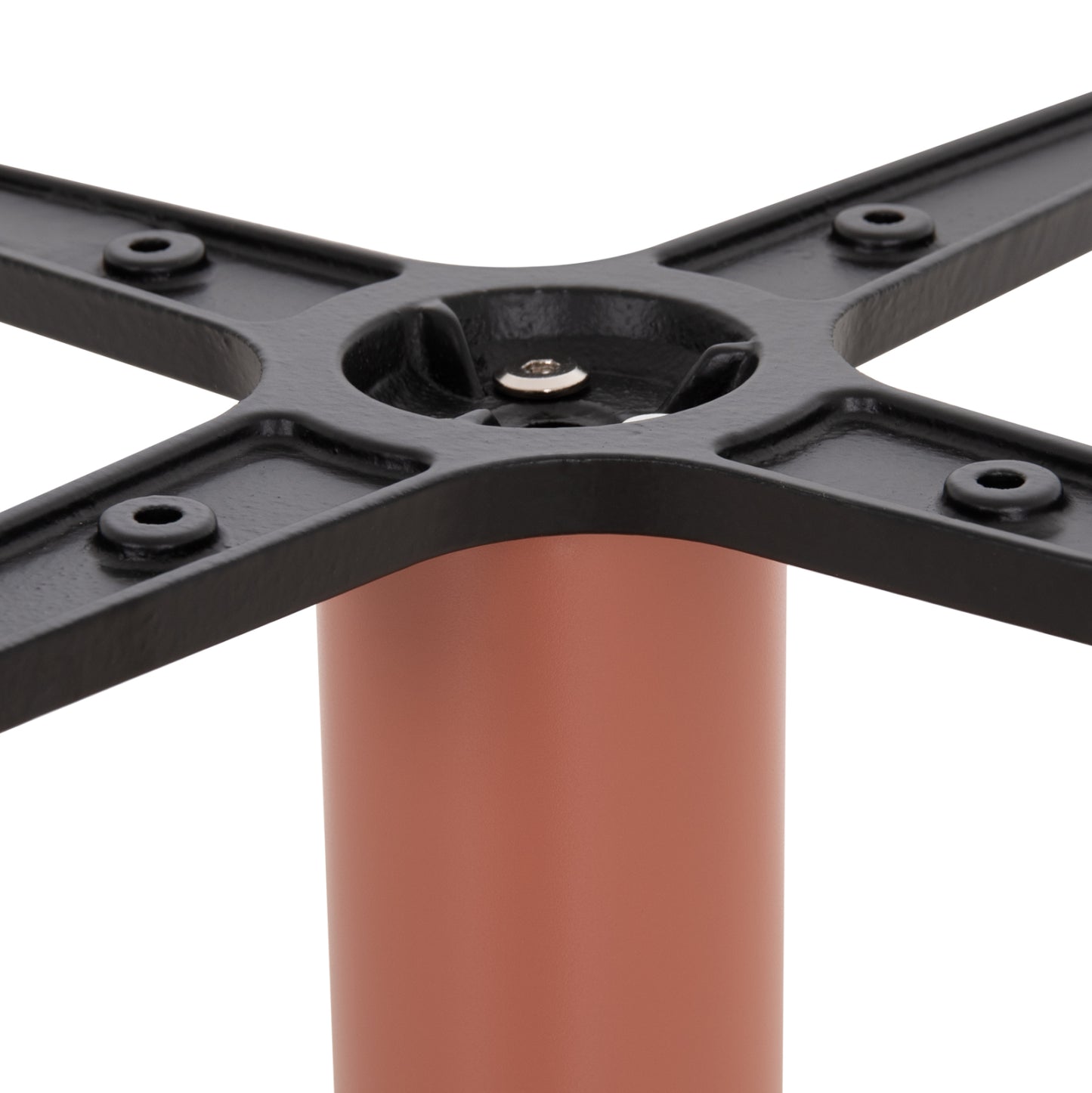 Table Base Hm438.27 Metal In Terracotta-height Adjusters 46x46x72hcm.