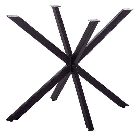 Table Base/legs Metal In Cross Design Hm6255 For Tabletop 120x80cm--black