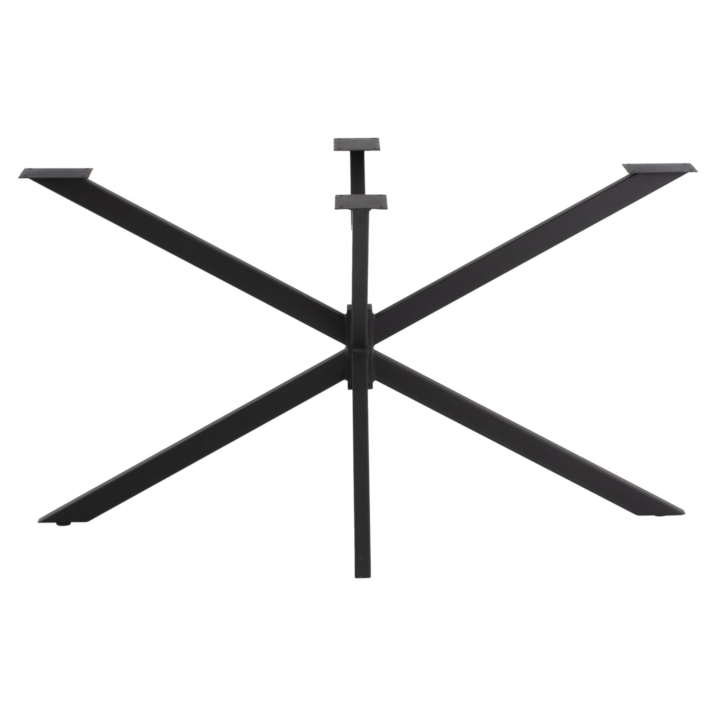 Base For Table Hm5917 Black Metal Double Cross-arrangement 130x72x71,5hcm.