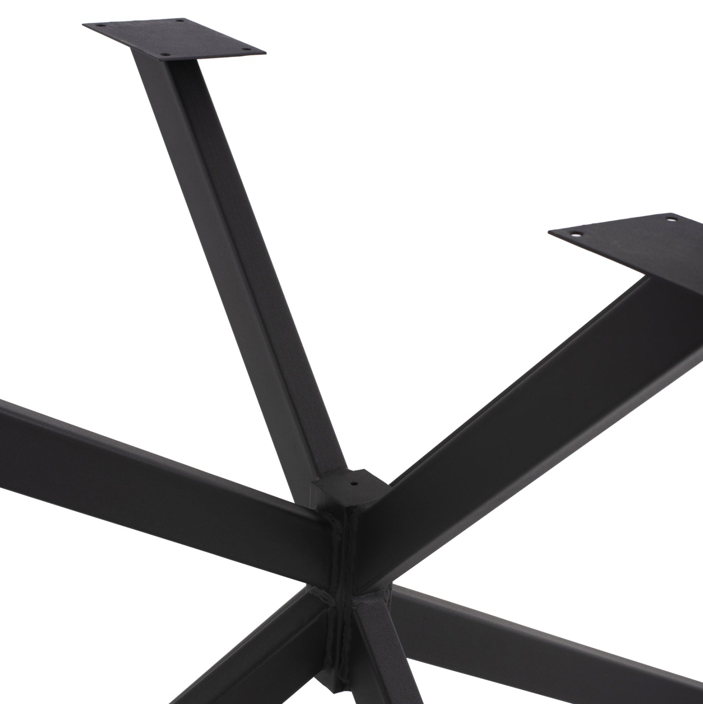 Base For Table Hm5917 Black Metal Double Cross-arrangement 130x72x71,5hcm.