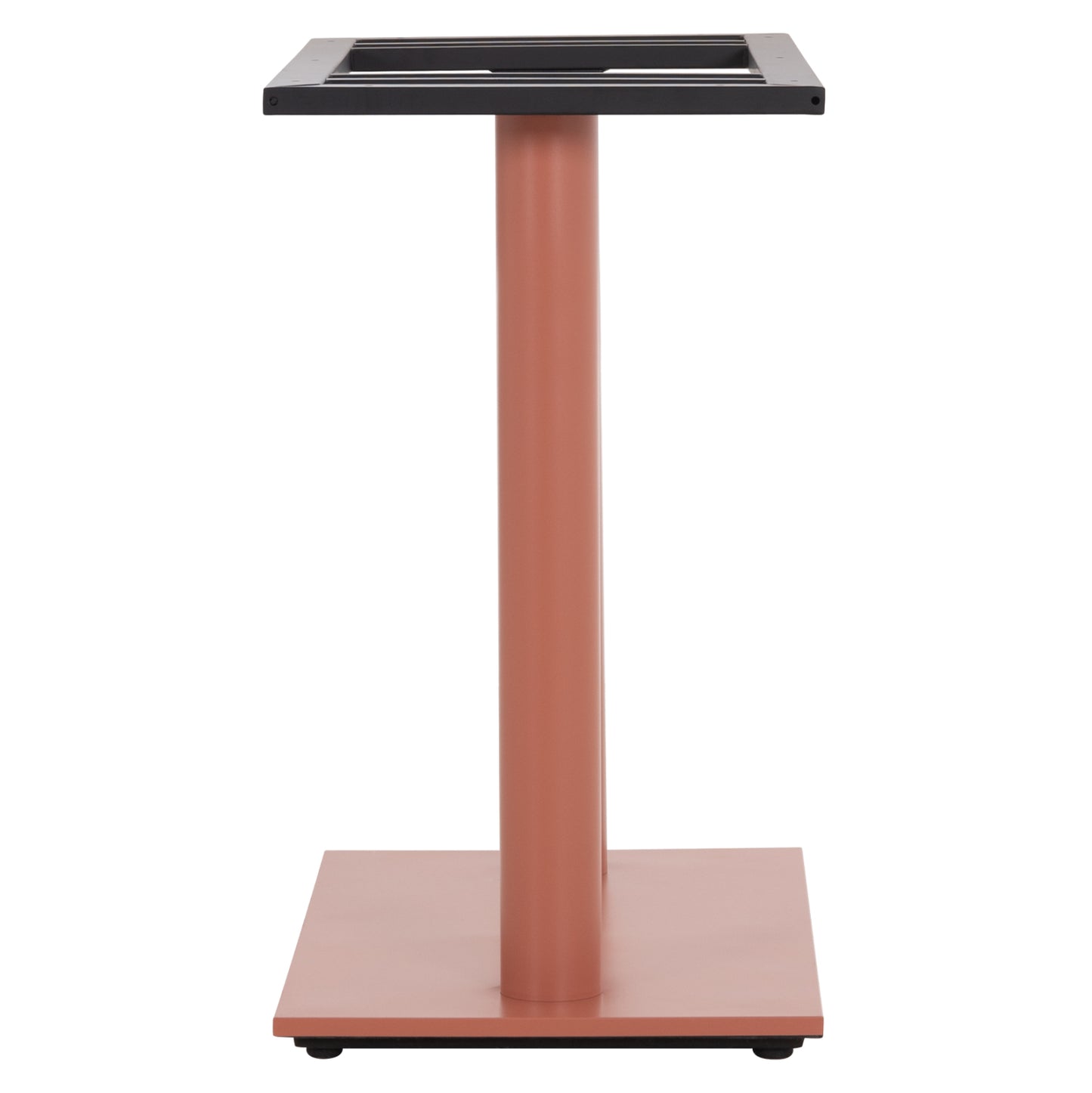 Base For Table Hm435.27 Metal Double In Terracotta Color With Height Adjusters 80Χ40Χ72hcm.