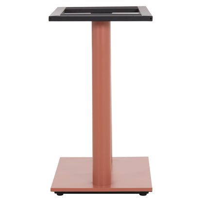 Base For Table Hm435.27 Metal Double In Terracotta Color With Height Adjusters 80Χ40Χ72hcm.