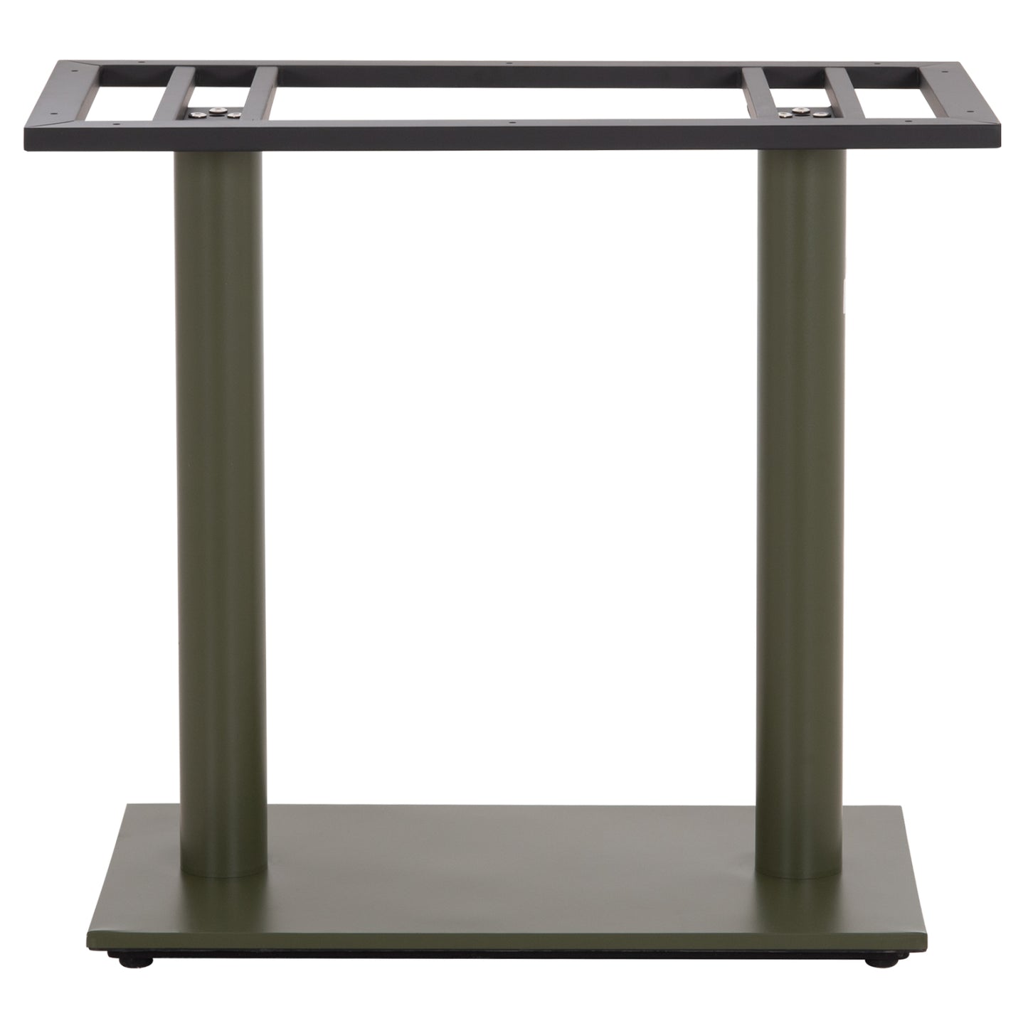 Base For Table Hm435.28 Metal Double In Green With Height Adjusters 80Χ40Χ72hcm.