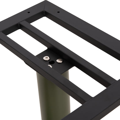 Base For Table Hm435.28 Metal Double In Green With Height Adjusters 80Χ40Χ72hcm.
