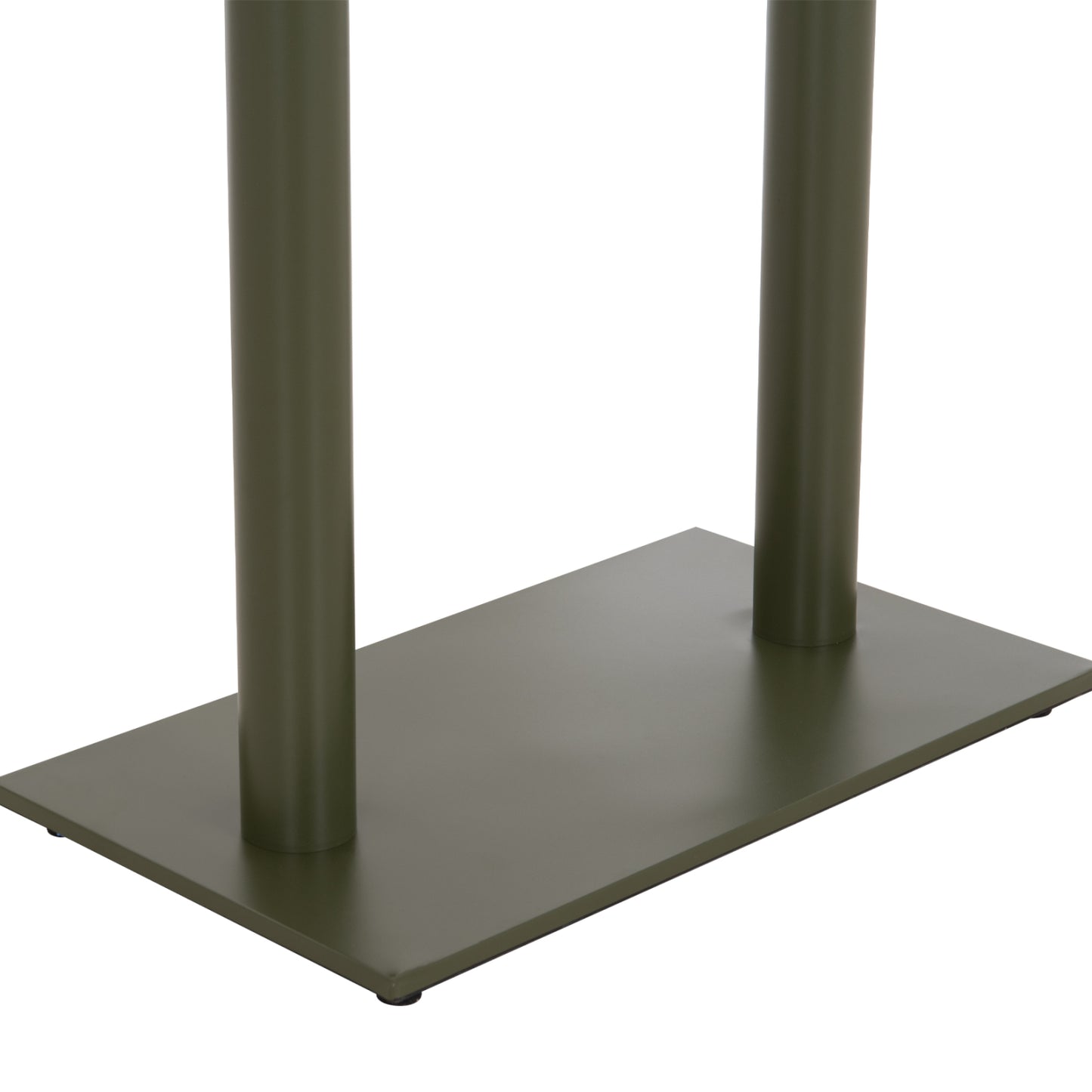 Base For Table Hm435.28 Metal Double In Green With Height Adjusters 80Χ40Χ72hcm.