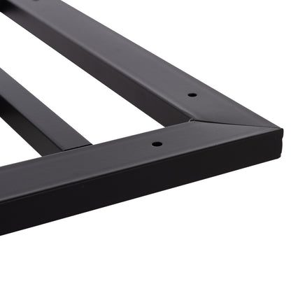 Base For Table Hm461.12 Aluminum Double In White With Height Adjusters 100x60x73hcm