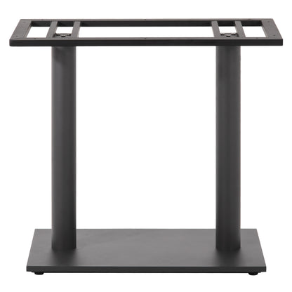 Base For Table Hm435.20 Metal Double In Matte Grey With Height Adjusters 80Χ40Χ72hcm.