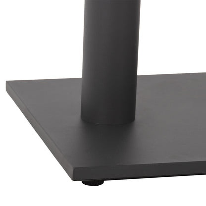 Base For Table Hm435.20 Metal Double In Matte Grey With Height Adjusters 80Χ40Χ72hcm.