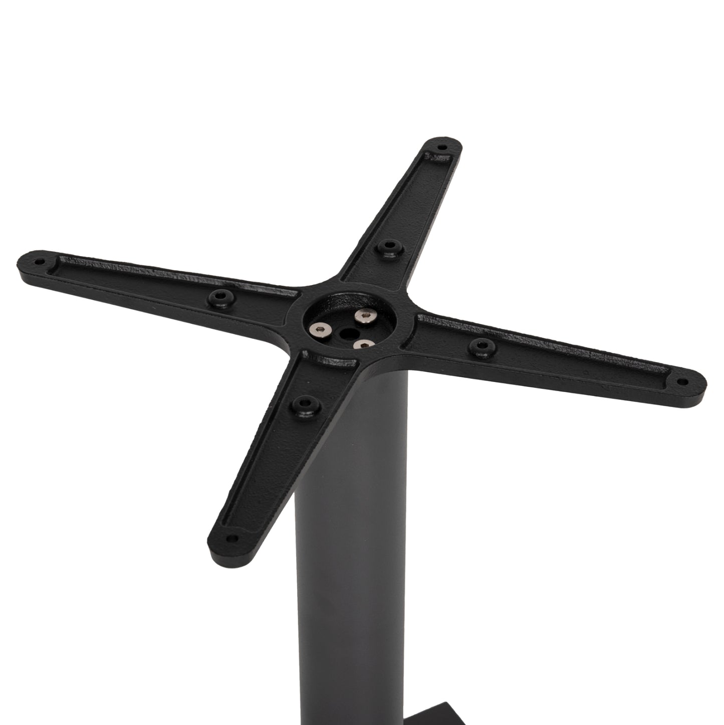 Base For Table Hm438.20 Matte Grey Metal With Height Adjusters 45Χ45Χ71.5hcm.