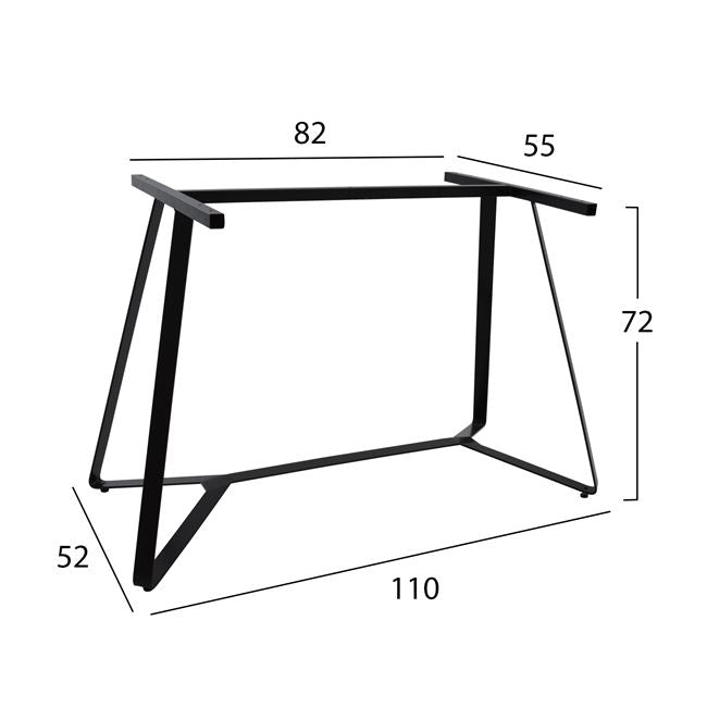 Table's Base Metallic Black Ts956