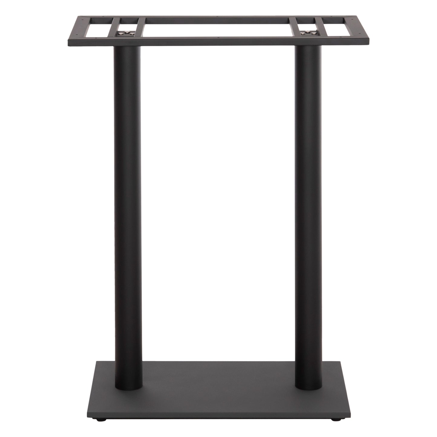 Base For Bar Table Hm480.01 Two Legs-metal In Black Color 80x40x108hcm.