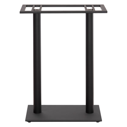 Base For Bar Table Hm480.01 Two Legs-metal In Black Color 80x40x108hcm.