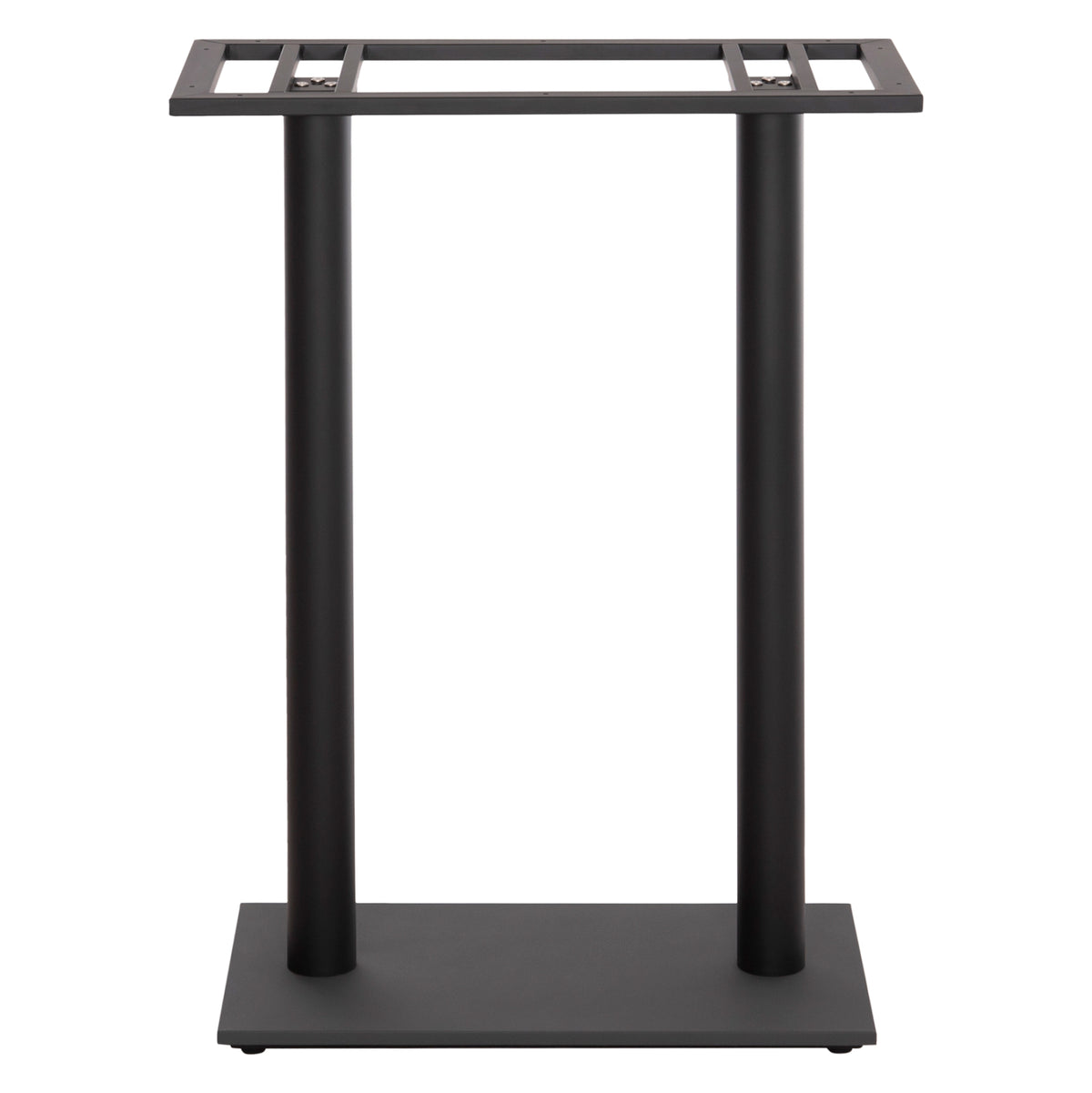 Base For Bar Table Hm480.01 Two Legs-metal In Black Color 80x40x108hcm.