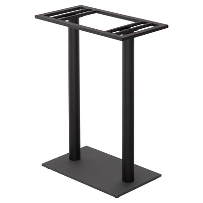 Base For Bar Table Hm480.01 Two Legs-metal In Black Color 80x40x108hcm.