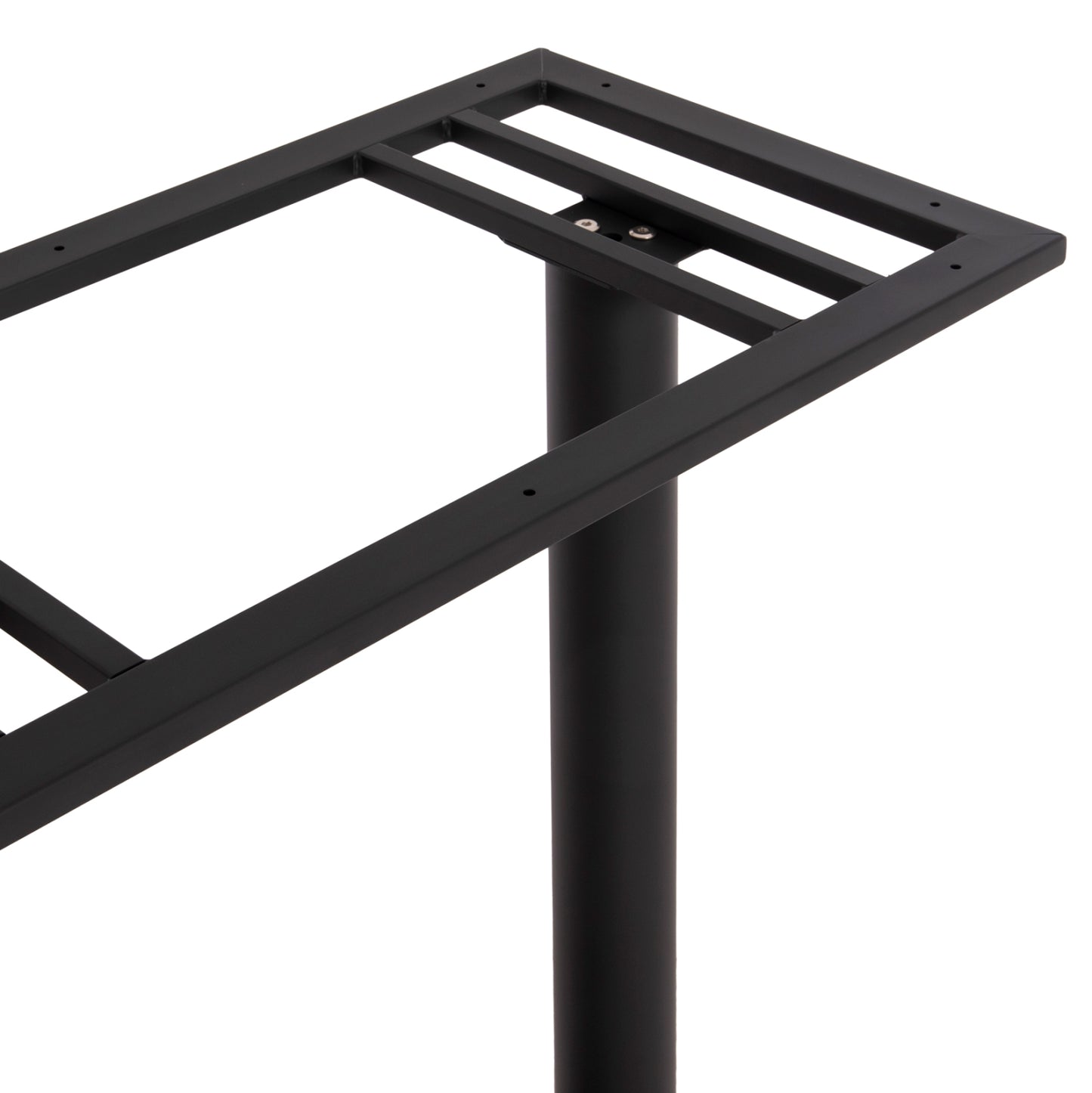 Base For Bar Table Hm480.01 Two Legs-metal In Black Color 80x40x108hcm.