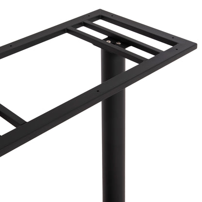 Base For Bar Table Hm480.01 Two Legs-metal In Black Color 80x40x108hcm.