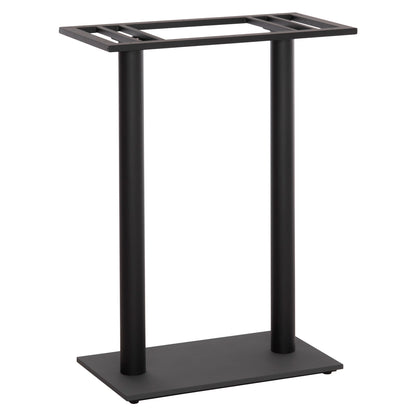 Base For Bar Table Hm480.01 Two Legs-metal In Black Color 80x40x108hcm.
