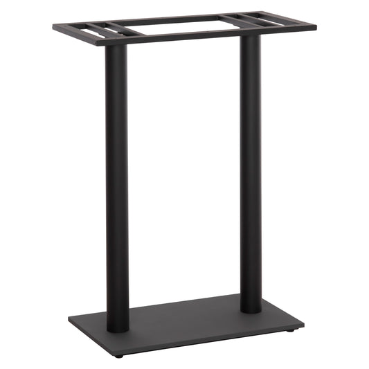 Base For Bar Table Hm480.01 Two Legs-metal In Black Color 80x40x108hcm.