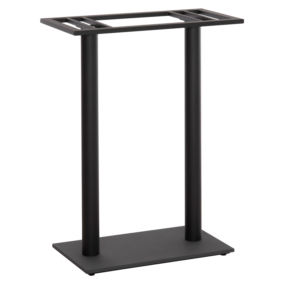Base For Bar Table Hm480.01 Two Legs-metal In Black Color 80x40x108hcm.
