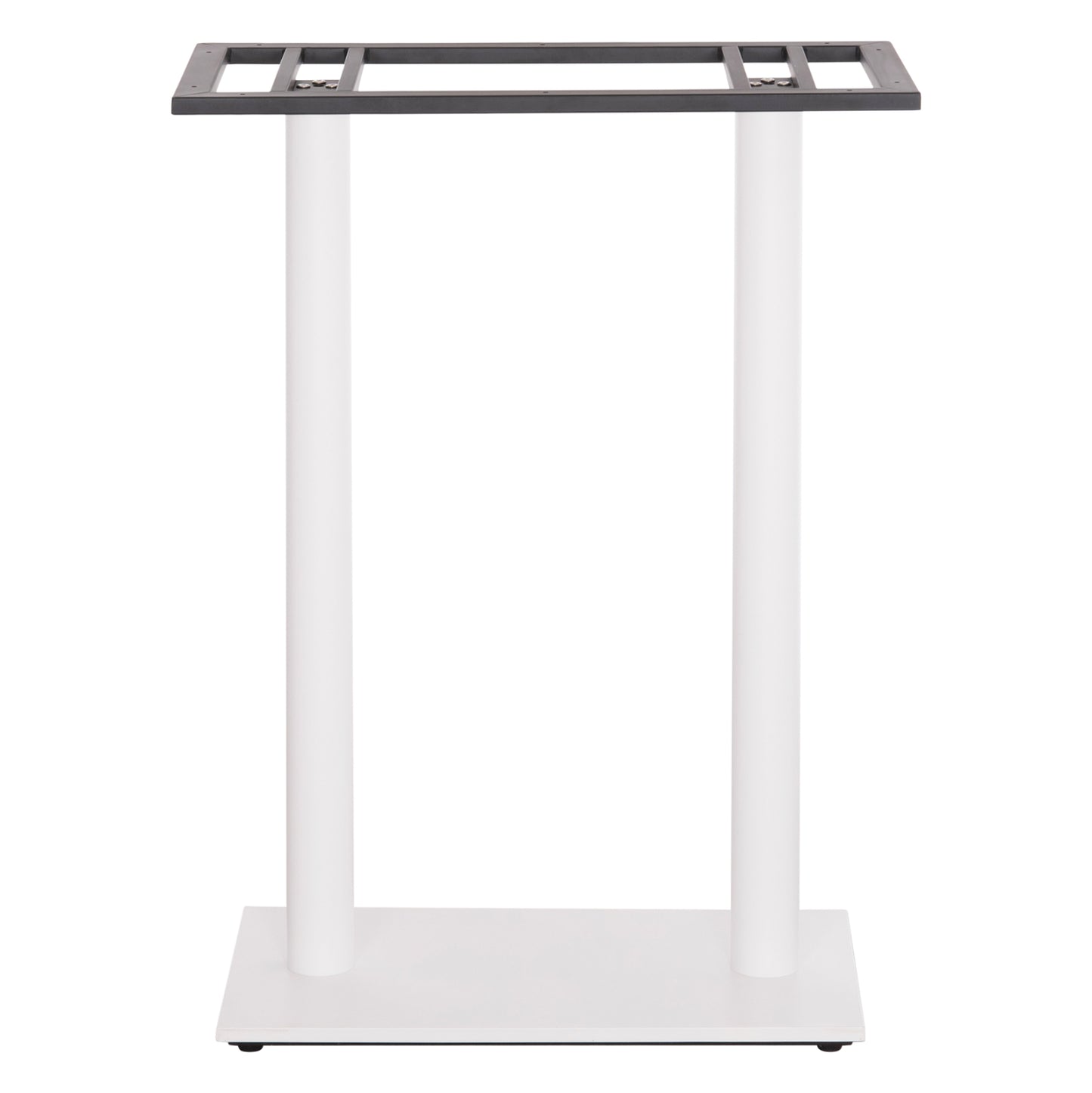 Base For Bar Table Hm480.02 Two Legs-metal In White Matte Color 80x40x108hcm.