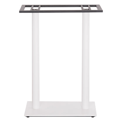 Base For Bar Table Hm480.02 Two Legs-metal In White Matte Color 80x40x108hcm.