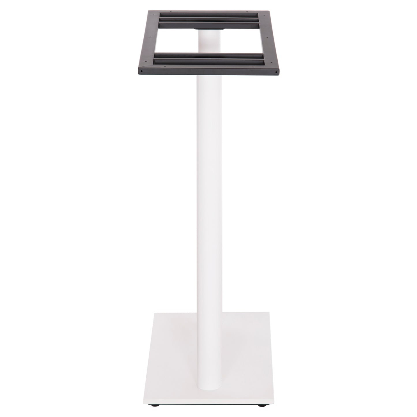 Base For Bar Table Hm480.02 Two Legs-metal In White Matte Color 80x40x108hcm.