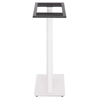 Base For Bar Table Hm480.02 Two Legs-metal In White Matte Color 80x40x108hcm.