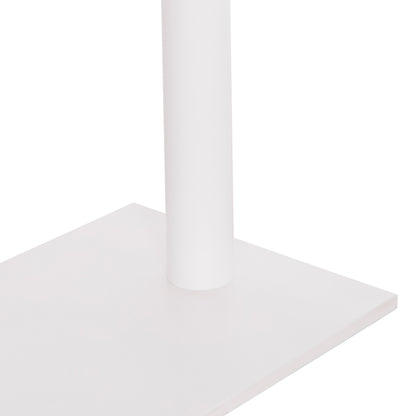 Base For Bar Table Hm480.02 Two Legs-metal In White Matte Color 80x40x108hcm.