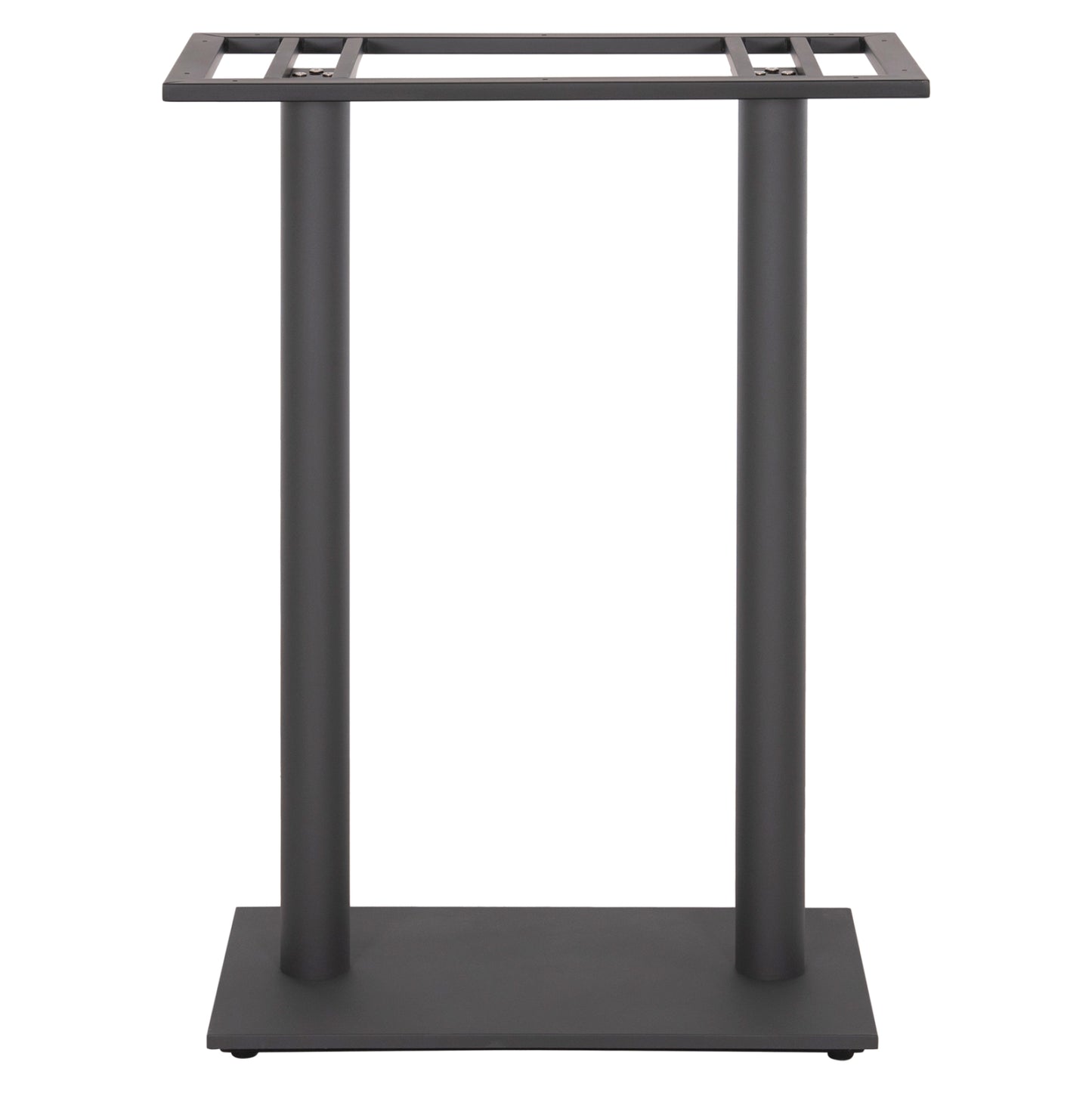 Base For Bar Table Hm480.20 Two Legs-metal In Grey Color 80x40x108hcm.
