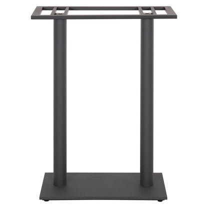 Base For Bar Table Hm480.20 Two Legs-metal In Grey Color 80x40x108hcm.